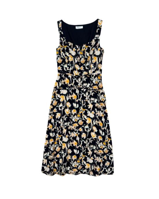  울라 존슨 롱 원피스 비비 스윗하트 네크라인 탑 투르말린