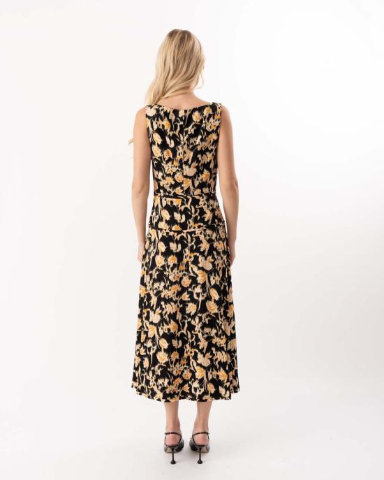  울라 존슨 롱 원피스 비비 스윗하트 네크라인 탑 투르말린 - ULLA JOHNSON