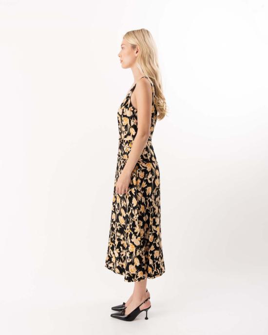  울라 존슨 롱 원피스 비비 스윗하트 네크라인 탑 투르말린 - ULLA JOHNSON