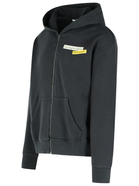 25FW 팜앤젤스 후드 티셔츠 PMBE029F25FLE0011003 Black - PALM ANGELS