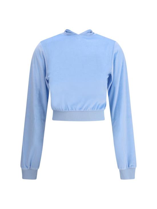 25FW 발렌시아가 긴팔 티셔츠 837372TMO26 4850 BLUE