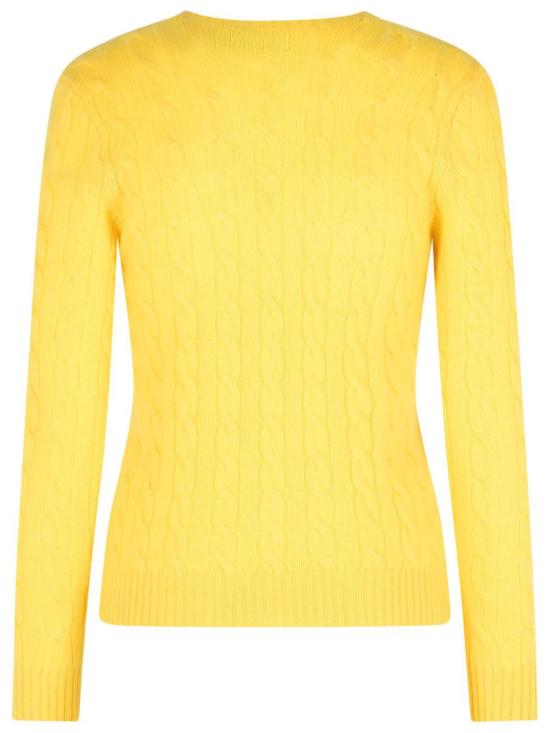 25FW 폴로 랄프로렌 폴로 자수 케이블 니트 스웨터  211971865007 YELLOW - POLO RALPH LAUREN