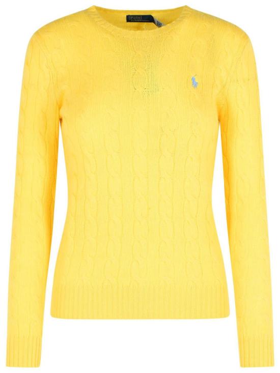 25FW 폴로 랄프로렌 폴로 자수 케이블 니트 스웨터  211971865007 YELLOW