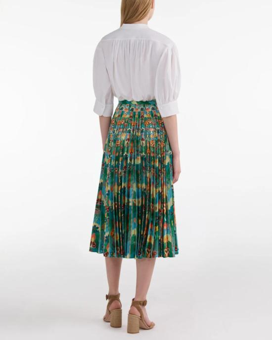  살로니 미디 스커트 킴 스커트 스텔레이트 보더 - SALONI