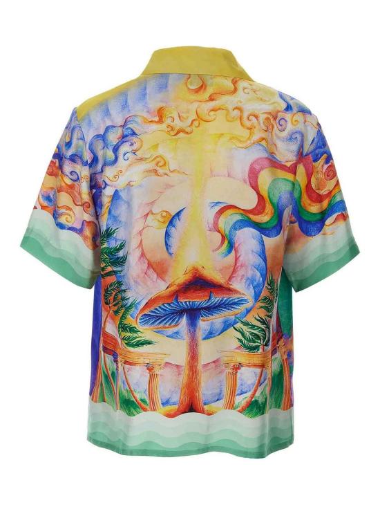 25SS 카사블랑카 반팔 셔츠 UMPS25SH00304NATURESTEACHER Multicolour - CASABLANCA