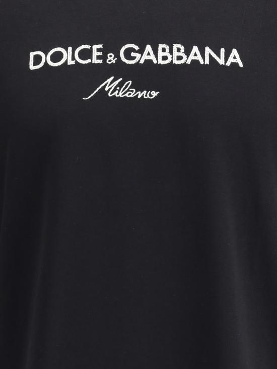 25FW 돌체앤가바나 반팔 티셔츠 G8ST6ZG7PCG N0000 BLACK - DOLCE & GABBANA