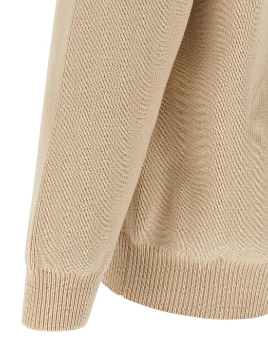 25FW 골든구스 코튼 니트 V넥 버튼 가디건 GMP00946P0019725555055550 Beige - GOLDEN GOOSE