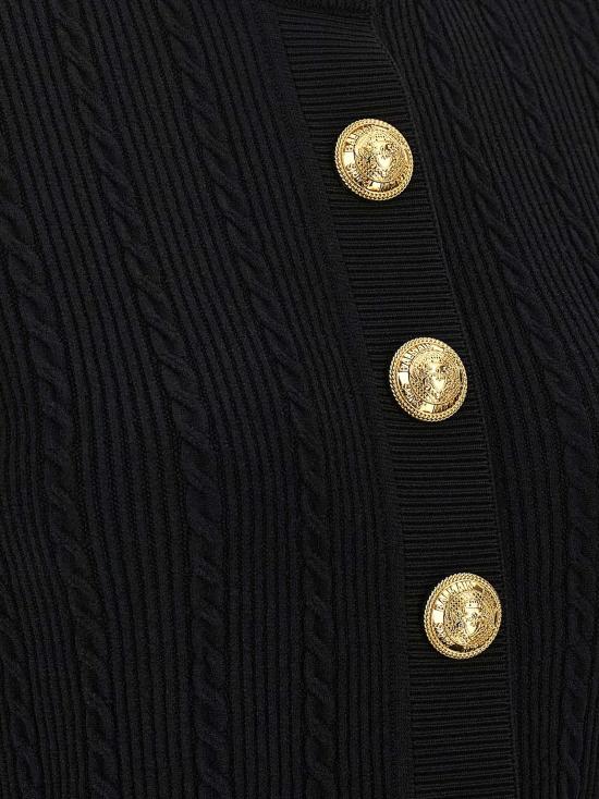 25FW 발망 가디건 FF1KL230KI500PA Black - BALMAIN