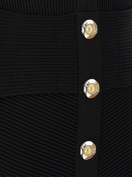 25FW 발망 숏 원피스 FF1R9327KI510PA Black - BALMAIN