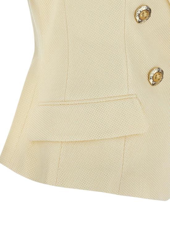 25FW 발망 베스트 FF1AG740VI290CF White - BALMAIN