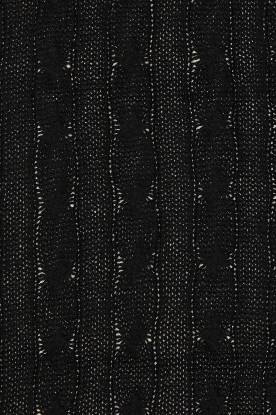 26SS 폴로 랄프로렌 포니 로고 자수 케이블 니트 스카프 455956296 001 Nero - POLO RALPH LAUREN