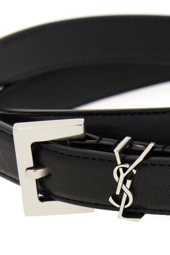 26SS 생로랑 벨트 612616AAC8A 1000 Nero - SAINT LAURENT