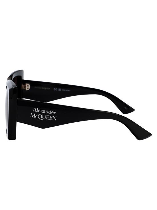 25SS 알렉산더 맥퀸 선글라스 AM0467S 001 BLACK BLACK GREY - ALEXANDER MCQUEEN