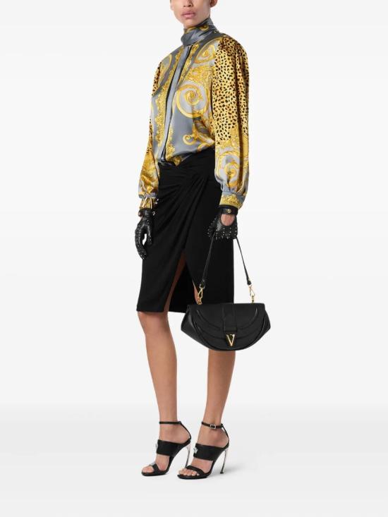 25FW 베르사체 숄더백 1020088 1A16004 1B00V BLACK VERSACE GOLD - VERSACE