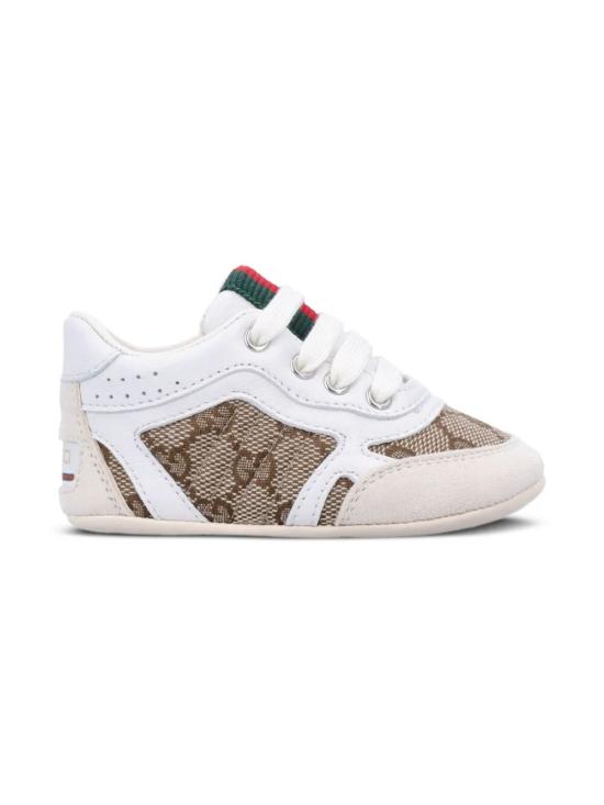 25FW [키즈] 구찌 스니커즈 812580 AAEDG 9542 IVORY BEIGE GREY WHITE - GUCCI