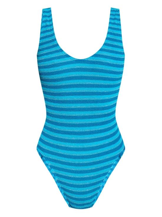 25SS 본드아이 원피스 수영복 001LSTORQUOISESTRIPE Light Blue