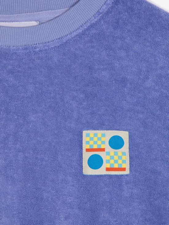  [키즈] 보보쇼즈 풀오버 키즈 보보가 선택한 즐거운 핏 테리 스웨트셔츠 퍼플 - BOBO CHOSES