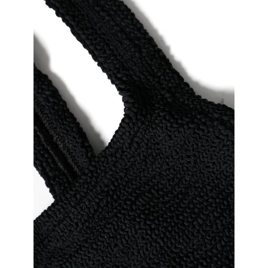 25FW 훈자 지 비키니 수영복 B XANDRA CR CRINKLE BLACK - HUNZA G