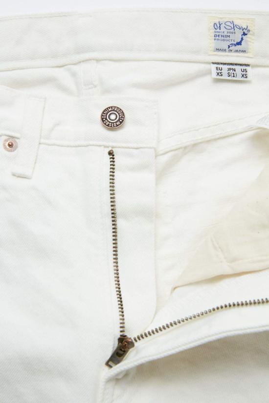 오어슬로우 데님 팬츠 오슬로 107 아이비핏 슬림 진 화이트 - ORSLOW