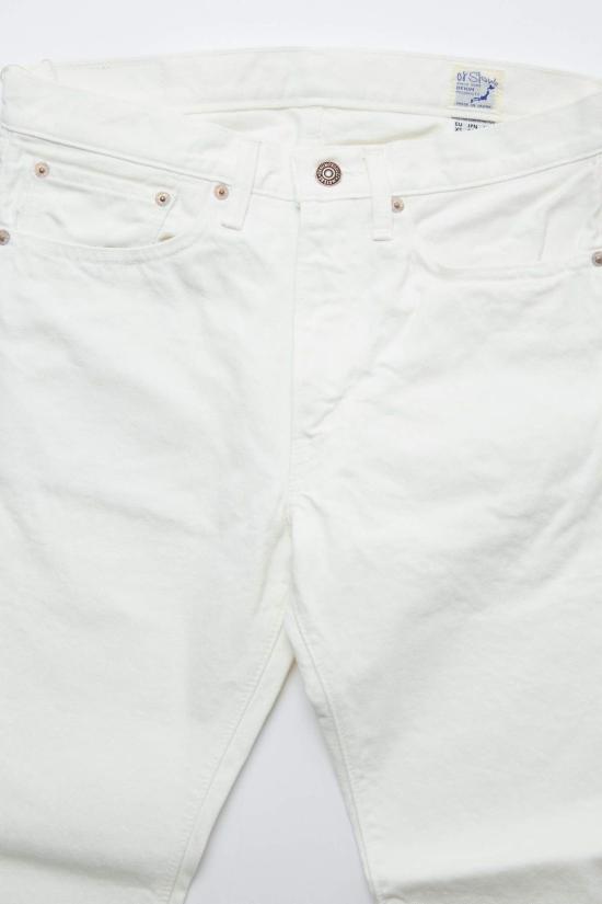  오어슬로우 데님 팬츠 오슬로 107 아이비핏 슬림 진 화이트 - ORSLOW