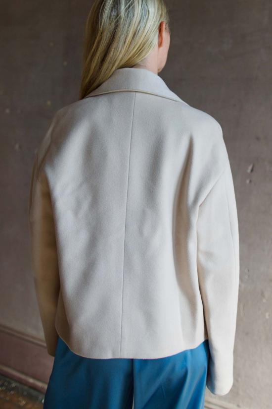  포르테포르테 코트 포르테 포르테 울 캐시미어 크로스 쇼트 카반 주타 - FORTE FORTE