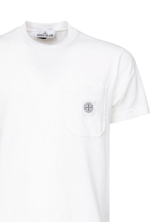  스톤 아일랜드 반팔 티셔츠 K1S152100219S0057V0001 White - STONE ISLAND