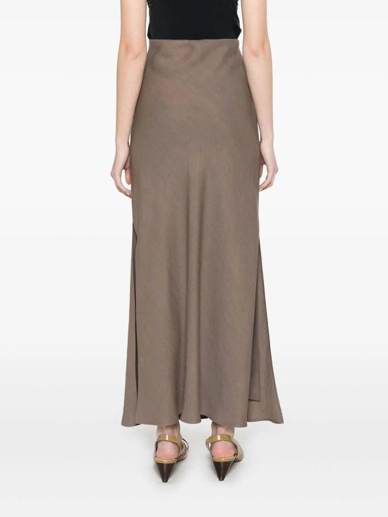  브루넬로 쿠치넬리 미디 스커트 MH126G3396C2925 Taupe - BRUNELLO CUCINELLI