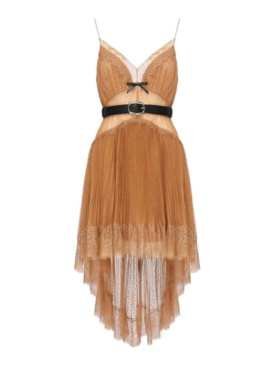 25SS 셀프 포트레이트 숏 원피스 SS25057STAN Brown