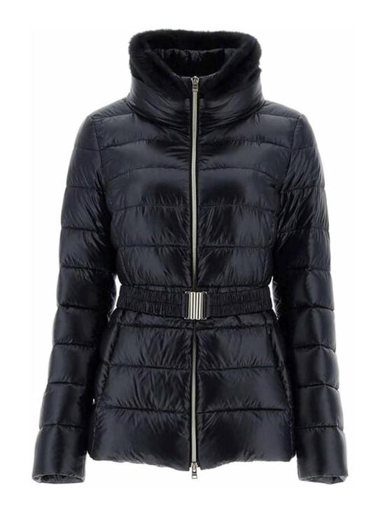  에르노 하이넥 벨티드 퍼퍼 자켓  PI0485DICM0512017Z9300 Black