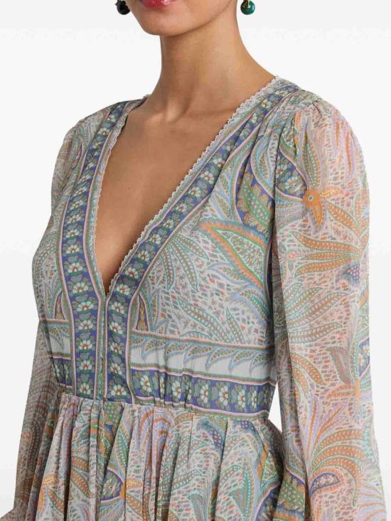 25SS 에트로 숏 원피스 WRHA002099SP1E0X0830 Grey - ETRO