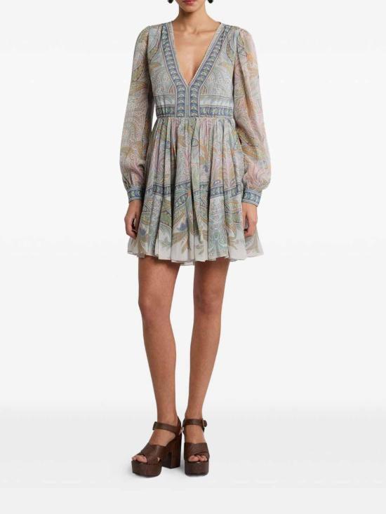 25SS 에트로 숏 원피스 WRHA002099SP1E0X0830 Grey - ETRO