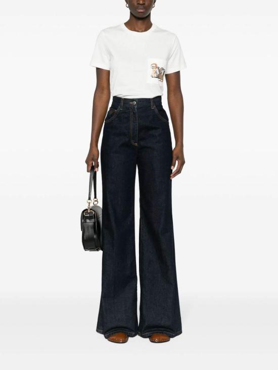  막스마라 반팔 티셔츠 ELMO2411941011650006 White - MAX MARA