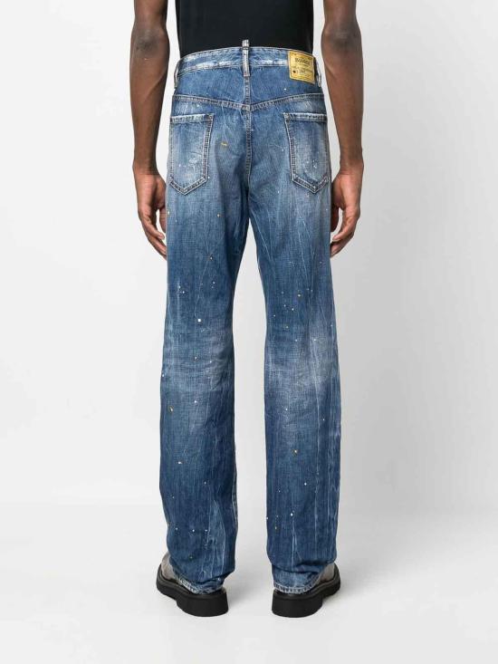  디스퀘어드2 스트레이트 팬츠 S74LB1349S30309470 Dark Blue - DSQUARED2