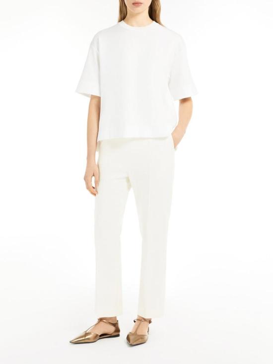  막스마라 반팔 티셔츠 MASER25119410386001 White - MAX MARA