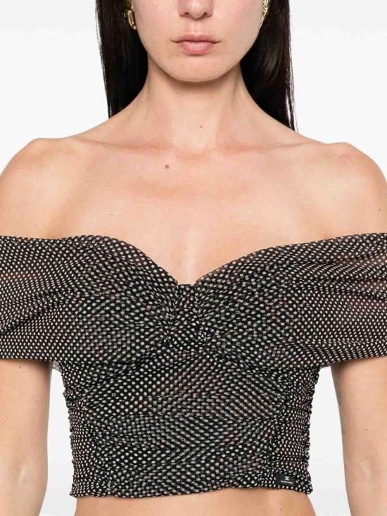 25SS 엘리자베타프랜치 민소매 티셔츠 TO03452E2685 Black - ELISABETTA FRANCHI