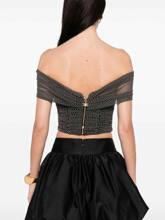 25SS 엘리자베타프랜치 민소매 티셔츠 TO03452E2685 Black - ELISABETTA FRANCHI