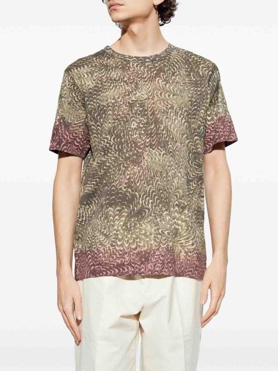  드리스 반 노튼 반팔 티셔츠 HUBBA2510211451609901 Brown - DRIES VAN NOTEN