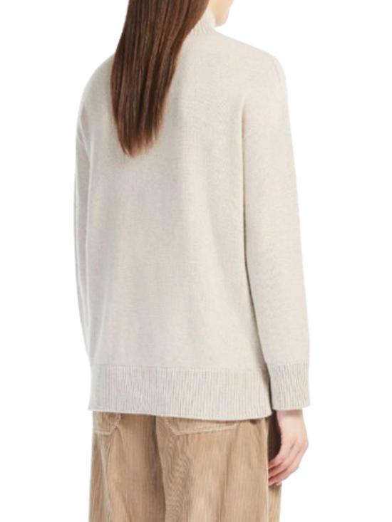 25FW 에스막스마라 퀘르시아 캐시미어 폴로넥 스웨터 QUERCIA24293661136001 Beige - 'S MAX MARA