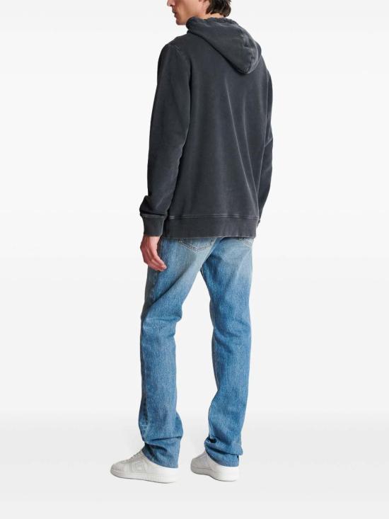  발망 후드 티셔츠 EH1JT047BC72YGD Grey - BALMAIN