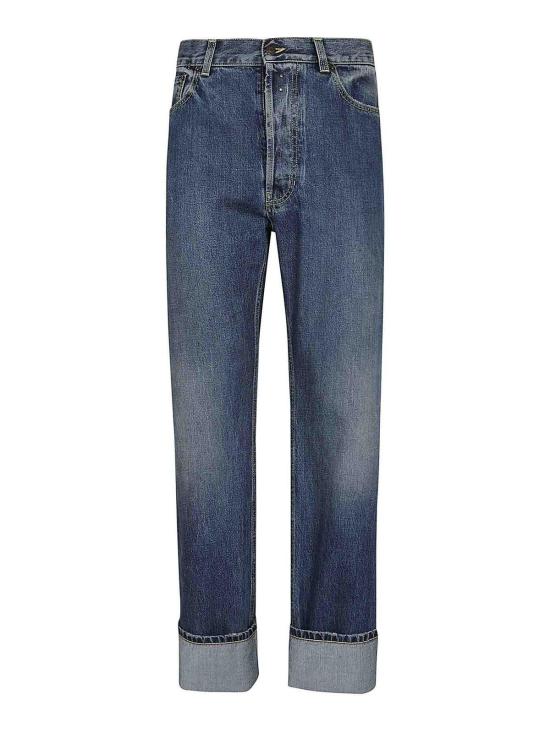 알렉산더 맥퀸 스트레이트 팬츠 781770QYAAU4211 Dark Wash