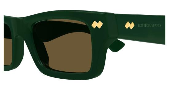  보테가베네타 안경 보테가 베네타 디지 스퀘어 선글라스 그린 - BOTTEGA VENETA