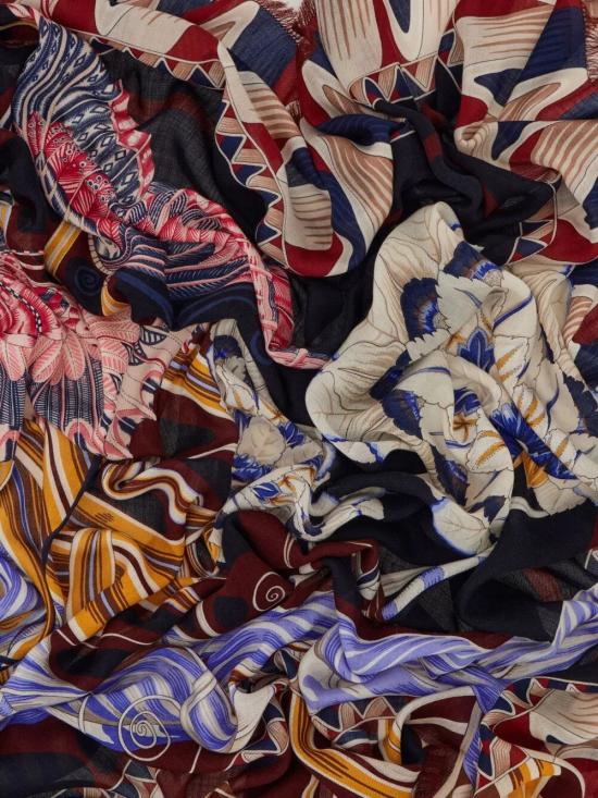 25FW 살바토레 페라가모 머플러/스카프 321203 0788710 NAVY PLUM - SALVATORE FERRAGAMO