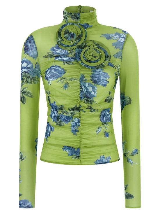 25FW 마그다뷰트림 긴팔 티셔츠 214725GREEN