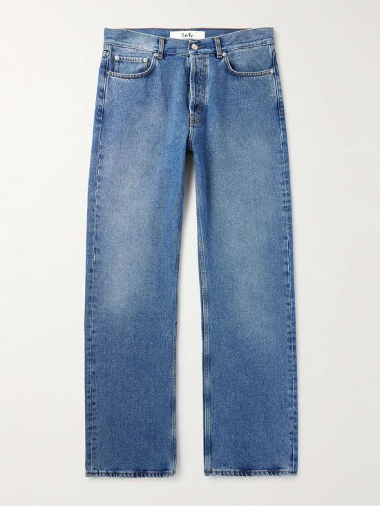  세퍼 데님 숏팬츠 STRAIGHTCUTJEANSWORNWASH WORN WASH DOM