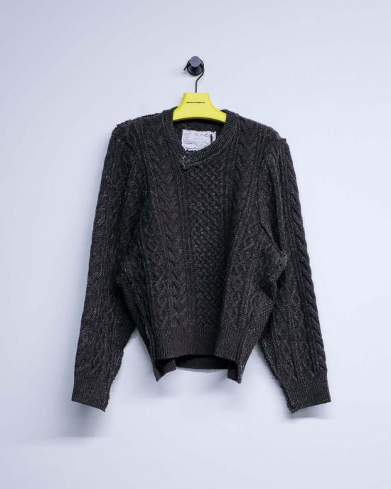  카미엘 포트젠스 스웨터 Camiel Fortgens 프랑켄슈타인 케이블 니트 - CAMIEL FORTGENS