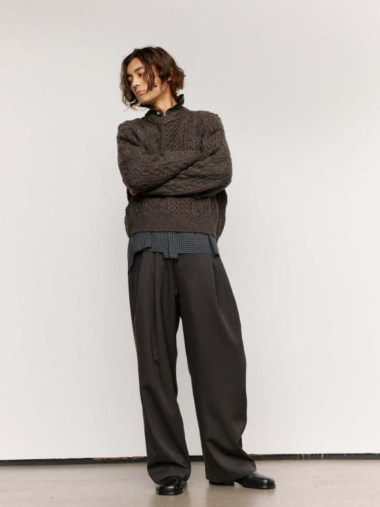  카미엘 포트젠스 스웨터 Camiel Fortgens 프랑켄슈타인 케이블 니트 - CAMIEL FORTGENS