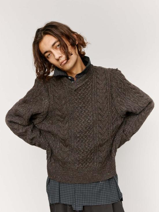  카미엘 포트젠스 스웨터 Camiel Fortgens 프랑켄슈타인 케이블 니트