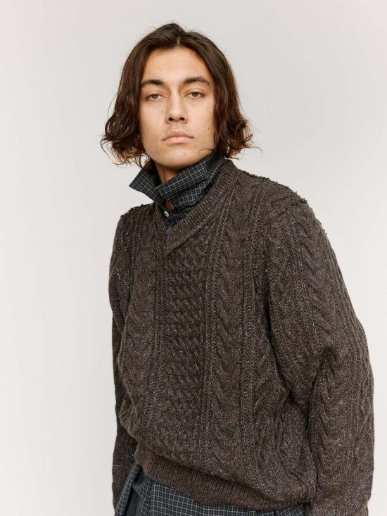  카미엘 포트젠스 스웨터 Camiel Fortgens 프랑켄슈타인 케이블 니트 - CAMIEL FORTGENS