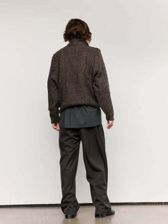  카미엘 포트젠스 스웨터 Camiel Fortgens 프랑켄슈타인 케이블 니트 - CAMIEL FORTGENS