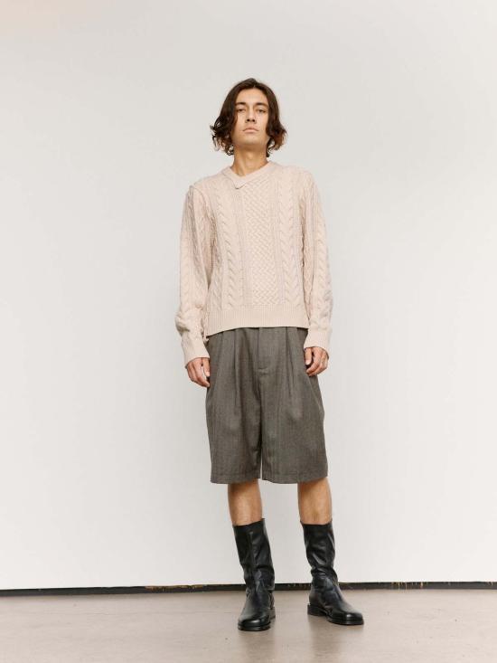  카미엘 포트젠스 스웨터 Camiel Fortgens 프랑켄슈타인 케이블 니트 - CAMIEL FORTGENS